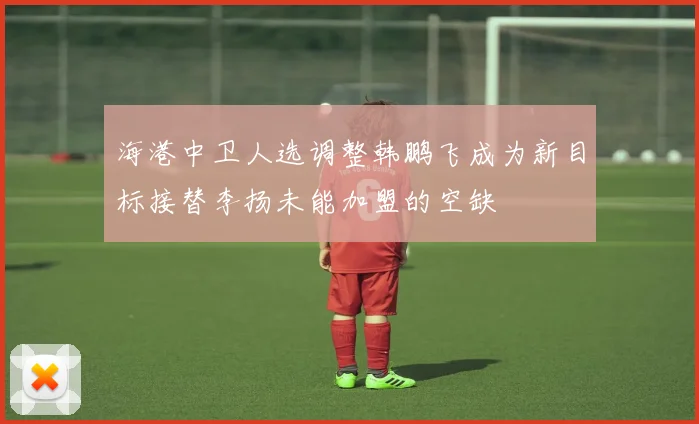 海港中卫人选调整韩鹏飞成为新目标接替李扬未能加盟的空缺